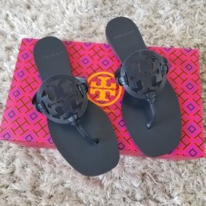 TORY BURCH • Miller Square Toe Thong Sandal